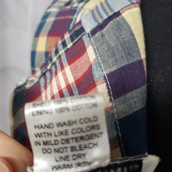 Northystyle Madras Patchwork Plaid Knee Length Sleeveless Dress Size 10 - Picture 10 of 12